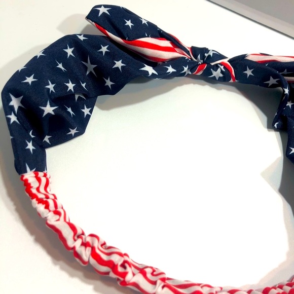☀️Stars and Stripes Bow Headband☀️ - Picture 7 of 7